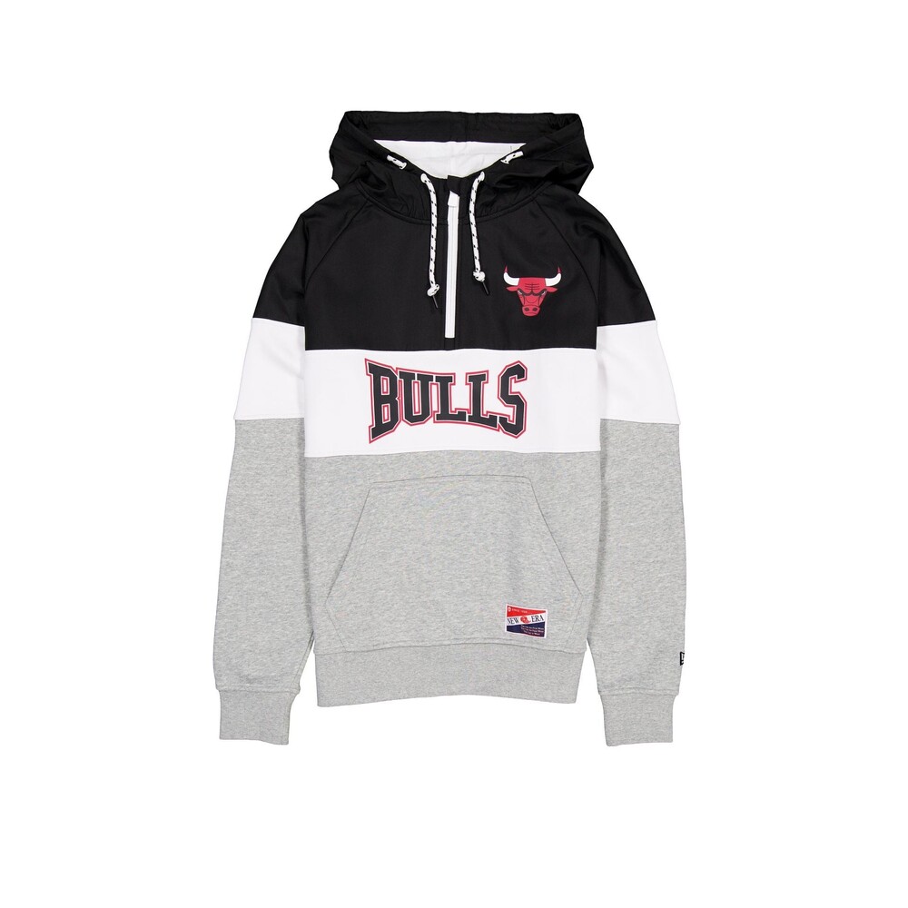 New Era Chicago Bulls Throwback Color Block Hoodie - Size XL